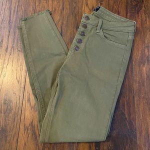 Just Black Olive Green Skinny Jean (Never Worn)